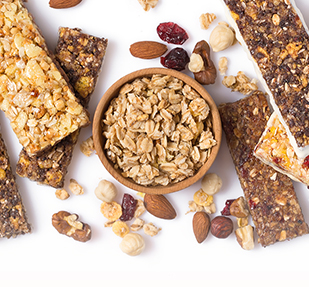 Cereales, barras, avenas y granolas